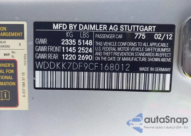 WDDKK7DF9CF168012: 43861185