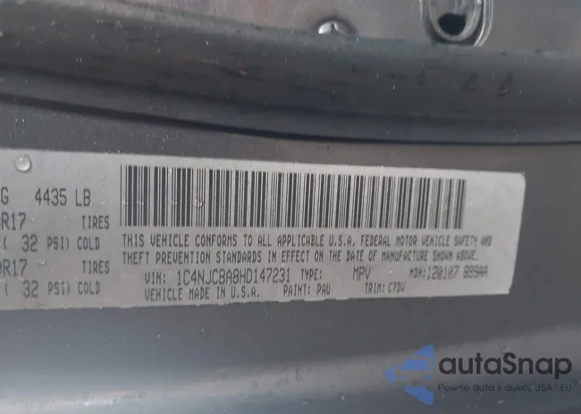 1C4NJCBA8HD147231: 43861205
