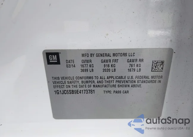 1G1JC6SB9E4173781: 43860594