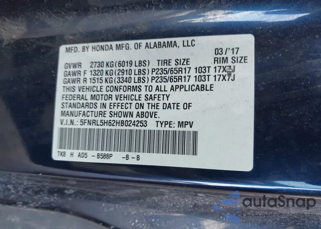 5FNRL5H62HB024253: 43860596