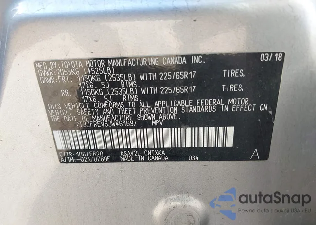 2T3ZFREV6JW461697: 43860709