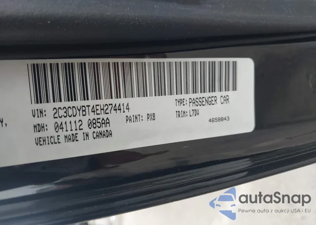 2C3CDYBT4EH274414: 43860806