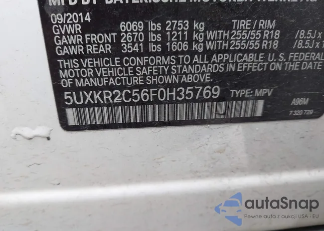 5UXKR2C56F0H35769: 43862053