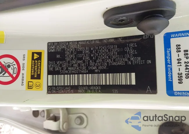 5TDYK3EH4DS114664: 43862099