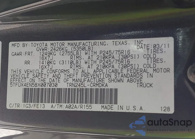 5TFUX4EN5BX007030: 43862155