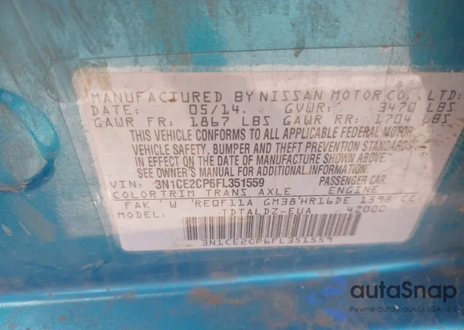 3N1CE2CP6FL351559: 43862972