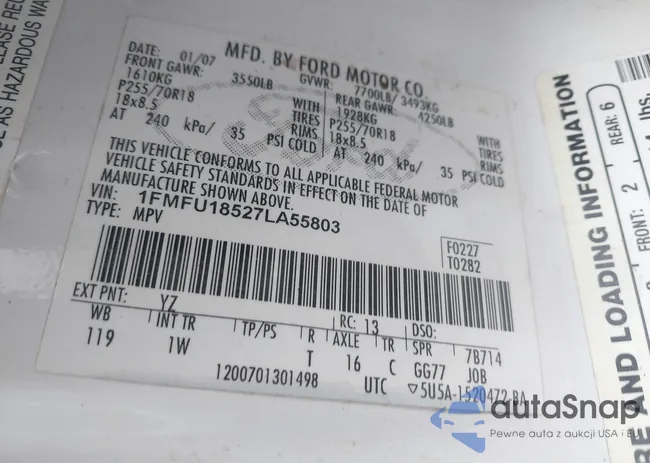 1FMFU18527LA55803: 43863178