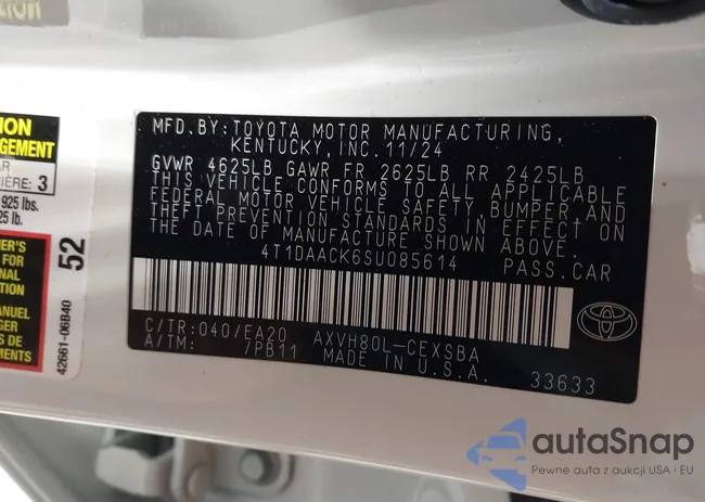 4T1DAACK6SU085614: 43863209