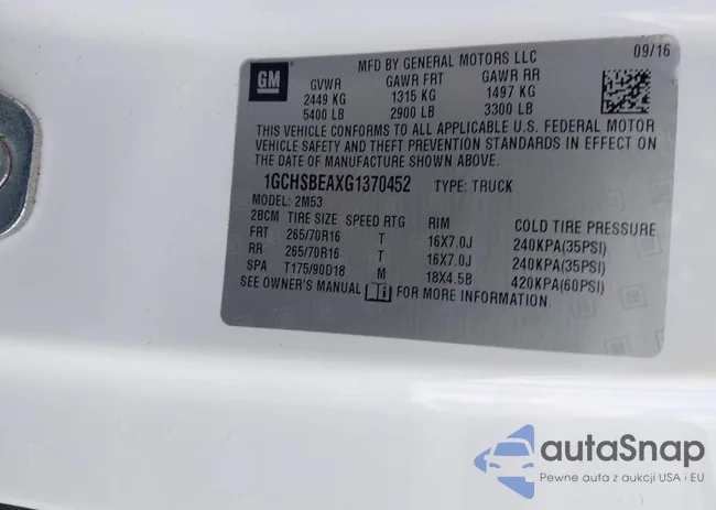 1GCHSBEAXG1370452: 43863317