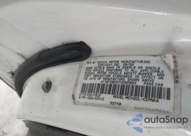 4T1BF28KXYU090993: 43862683