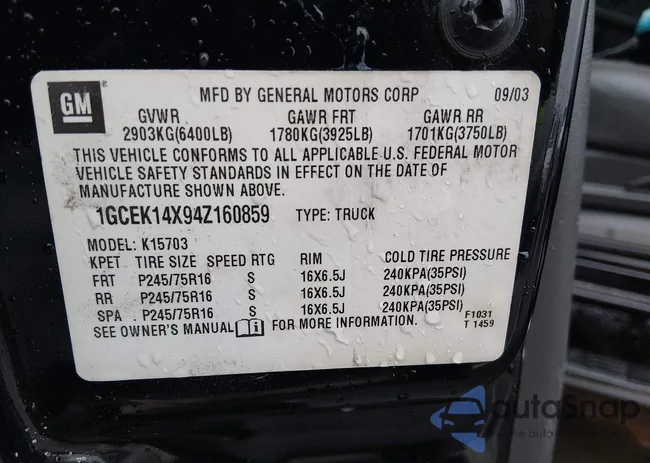 1GCEK14X94Z160859: 43863974