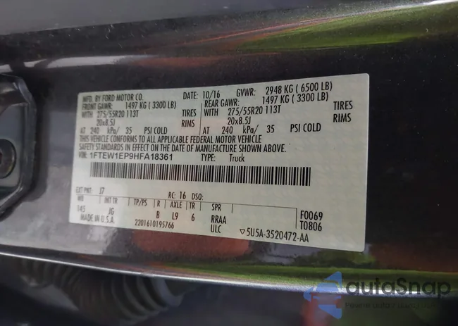 1FTEW1EP9HFA18361: 43863997