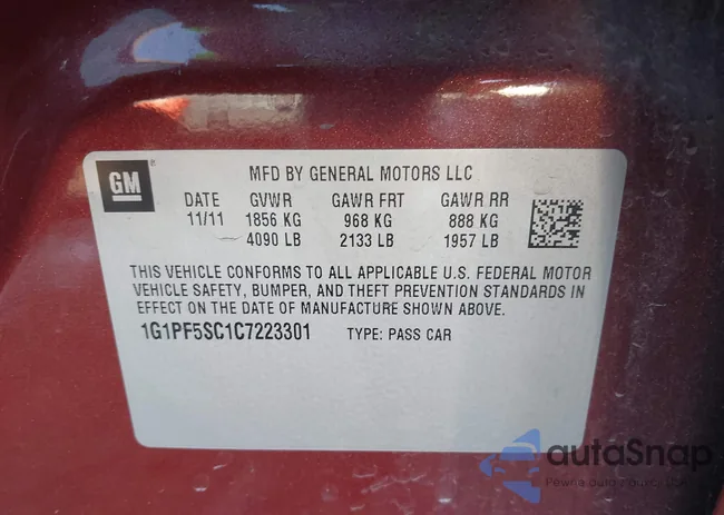 1G1PF5SC1C7223301: 43864042