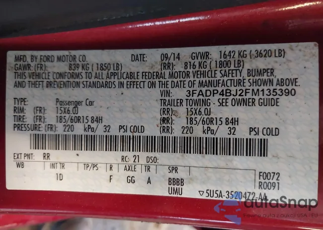 3FADP4BJ2FM135390: 43864059