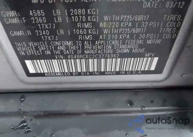 4S4BRCKC2C3276962: 43864119