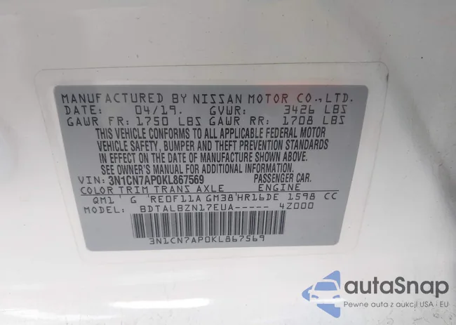 3N1CN7AP0KL867569: 43864134