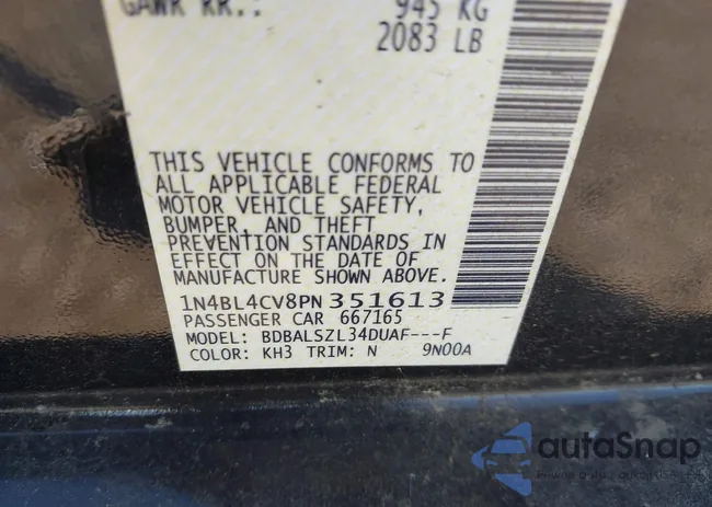 1N4BL4CV8PN351613: 43864184