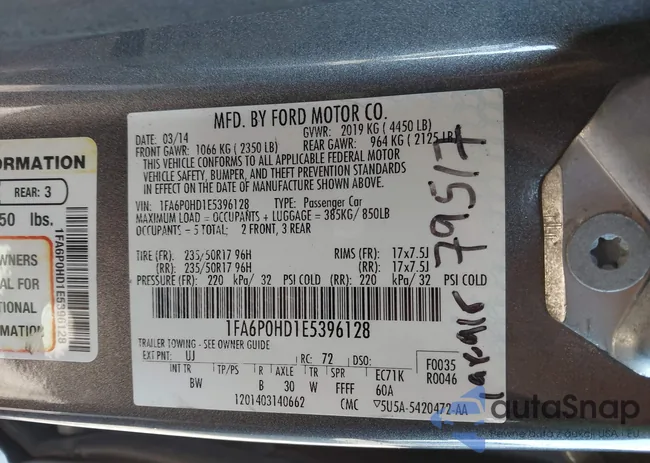 1FA6P0HD1E5396128: 43864287