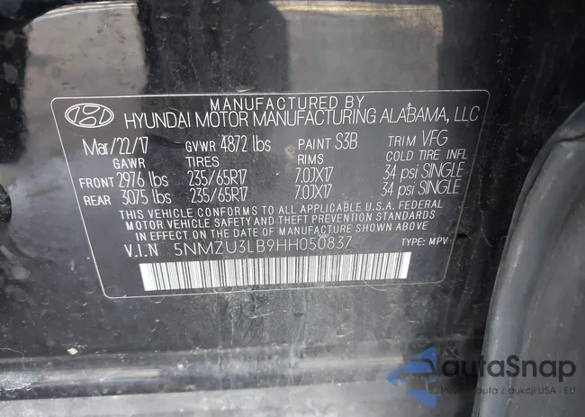 5NMZU3LB9HH050837: 43864341