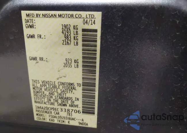 1N4AZ0CP9EC338706: 43863530