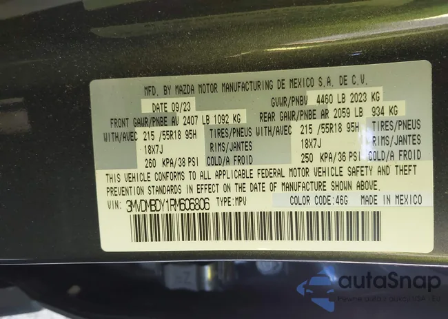 3MVDMBDY1RM606806: 43863836