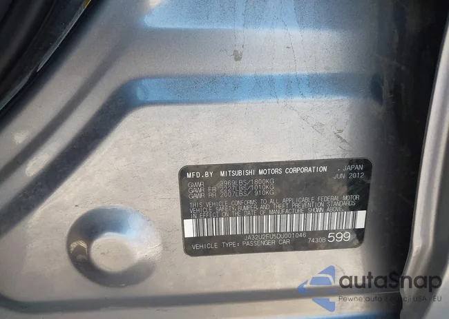 JA32U2FU5DU001046: 43865008