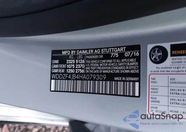 WDDZF4JB4HA079309: 43865081