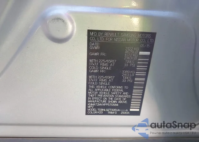 KNMAT2MVXFP570584: 43865128