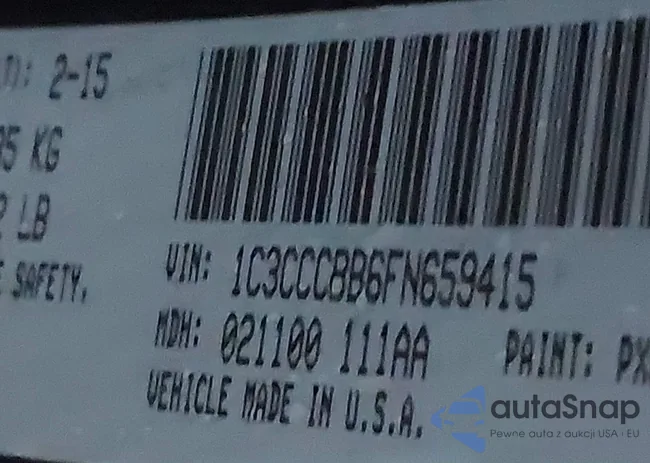 1C3CCCBB6FN659415: 43865164