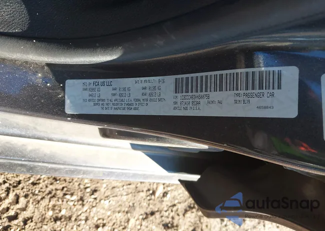 1C3CCCAB3HN500758: 43865410