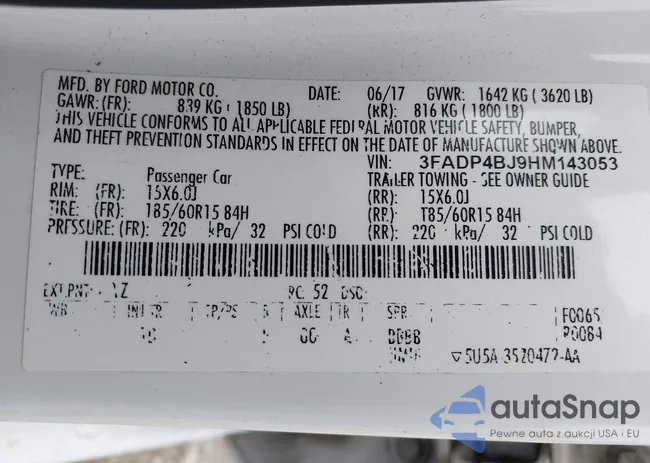 3FADP4BJ9HM143053: 43864508