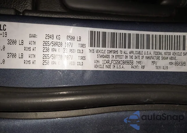 1C4RJFCG5KC809656: 43864517