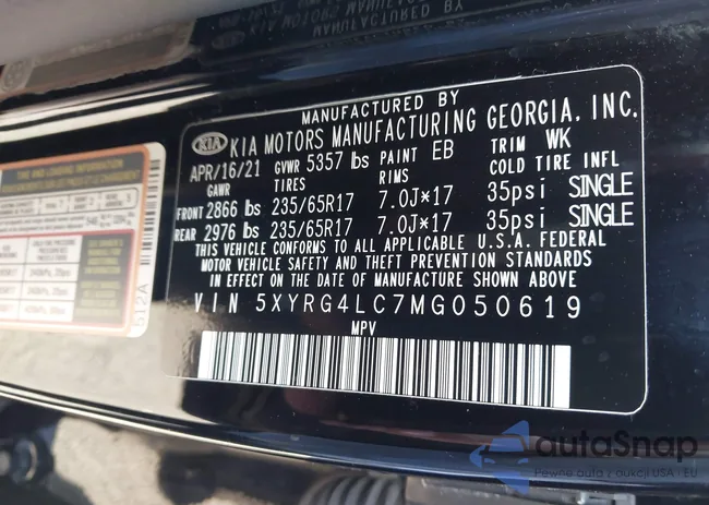 5XYRG4LC7MG050619: 43864672