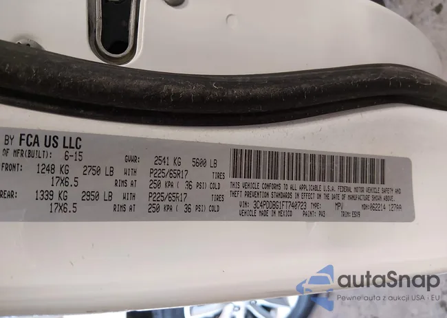 3C4PDDBG1FT740723: 43866194