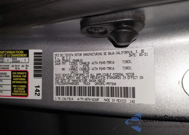 3TMCZ5AN3MM405203: 43865770