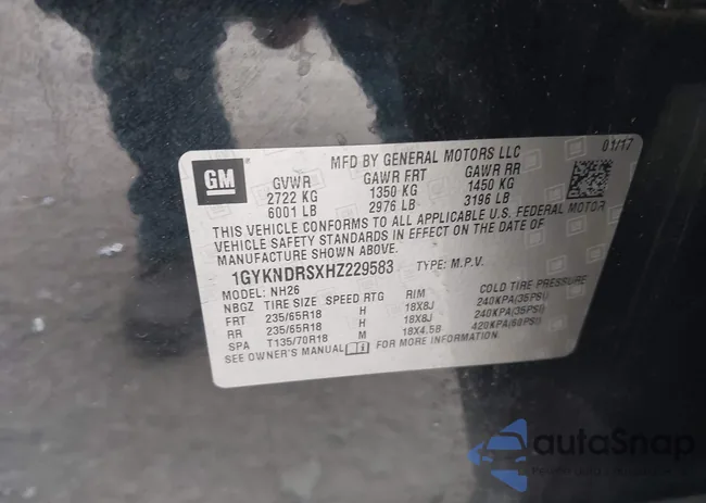 1GYKNDRSXHZ229583: 43865815