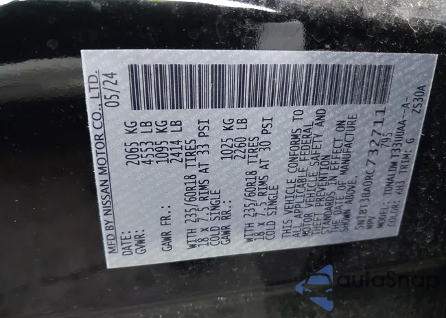 5N1BT3BA0RC732711: 43866911