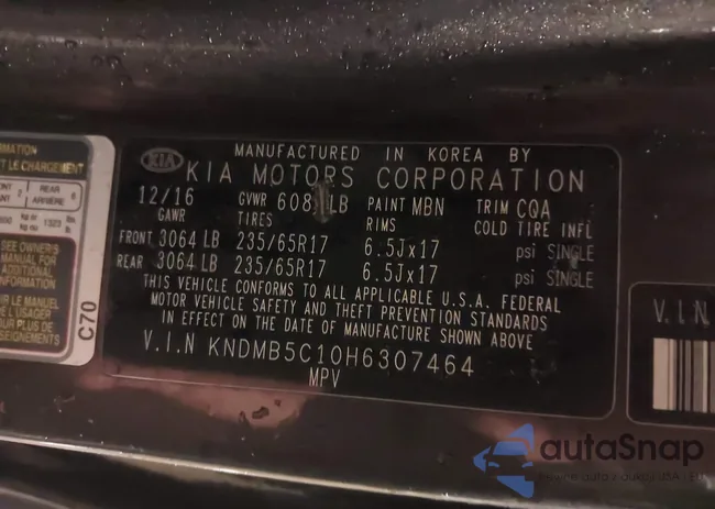 KNDMB5C10H6307464: 43866947