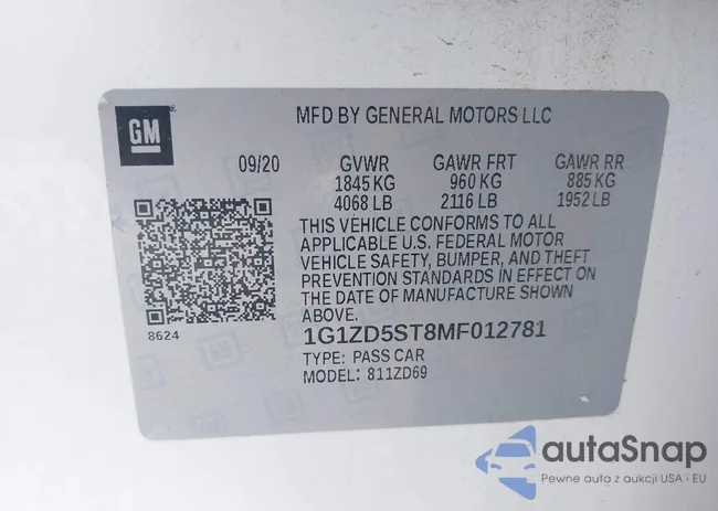 1G1ZD5ST8MF012781: 43866995