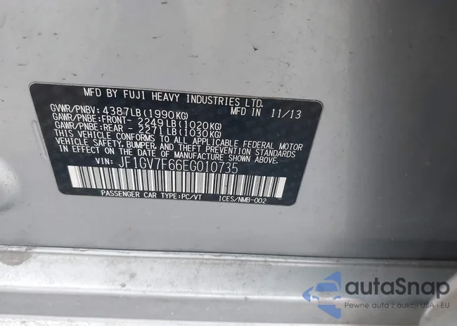 JF1GV7F66EG010735: 43867149