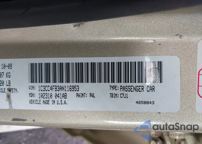 1C3CC4FB3AN116953: 43867366