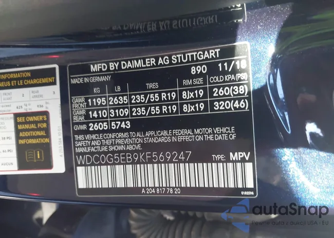 WDC0G5EB9KF569247: 43867986