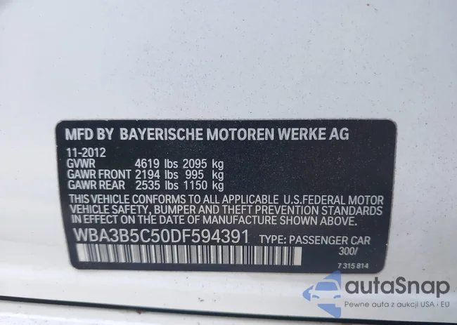 WBA3B5C50DF594391: 43867987