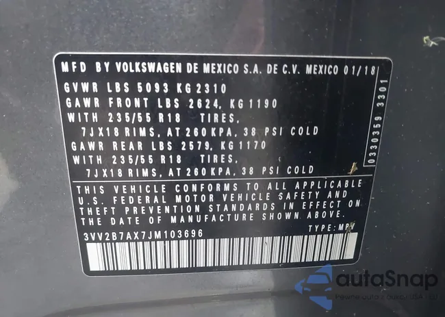 3VV2B7AX7JM103696: 43868064