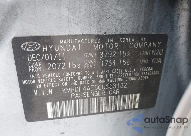 KMHDH4AE5CU383132: 43868085