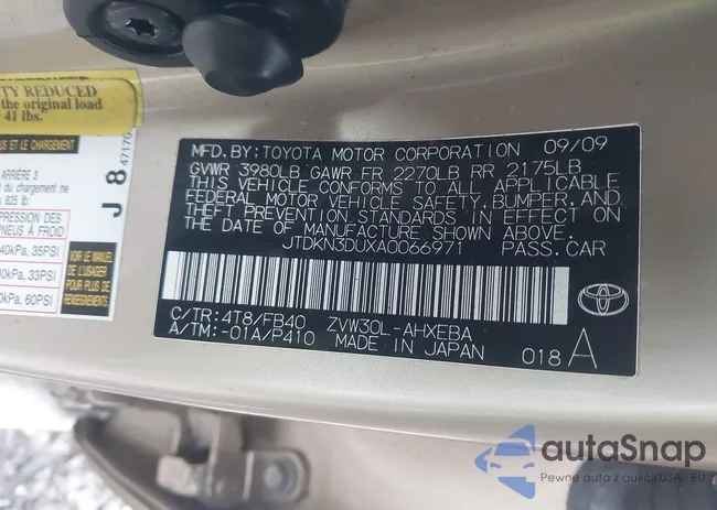 JTDKN3DUXA0066971: 43868134