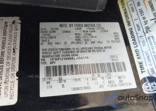 1FMFU19568LA64116: 43868261