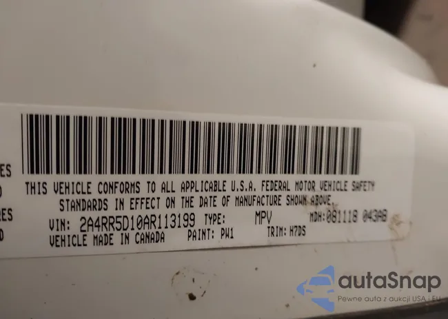 2A4RR5D10AR113199: 43868291