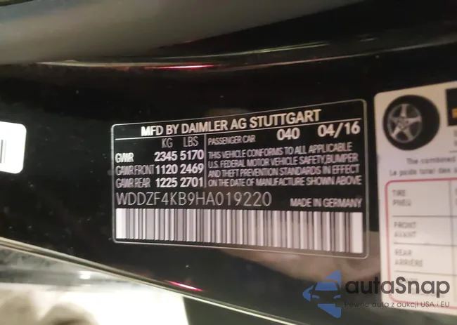 WDDZF4KB9HA019220: 43868321