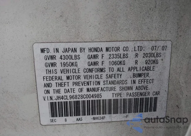 JH4CL96828C004985: 43868324